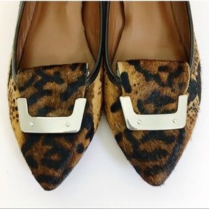 Donald J. Pliner Nila Calf Hair Leather Wedge Flat